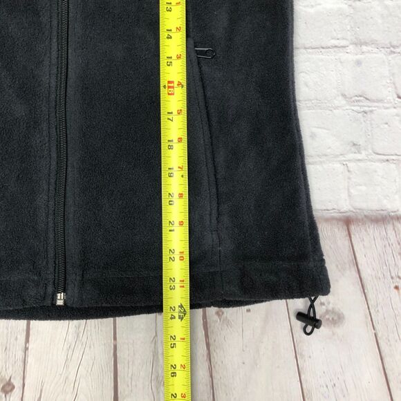 Columbia Women Full Zip Fleece Polyester Sweatshirt Size Small Black B289 -27 - Picture 3 of 14